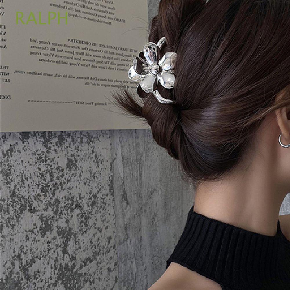 Kẹp Tóc Hình Cá Mập Bằng Kim Loại Phong Cách Retro Thanh Lịch Cho Nữ