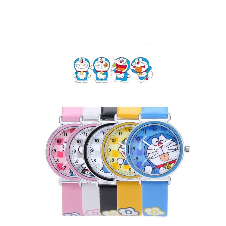 Đồng hồ da đeo tay họa tiết Doraemon hoạt hình phong cách Harajuku | BigBuy360 - bigbuy360.vn