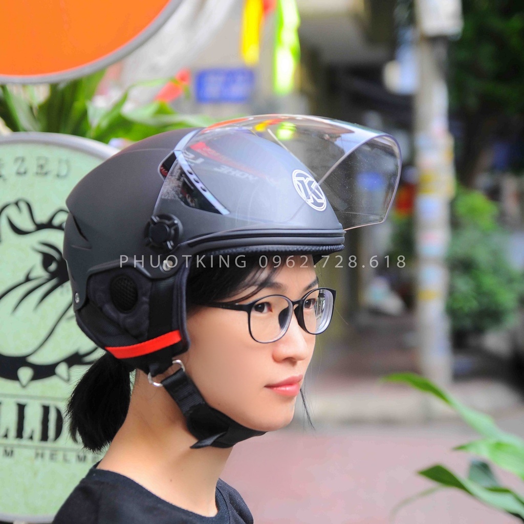 Mũ bảo hiểm nửa đầu KYT Tiger get tặng khăn ninja