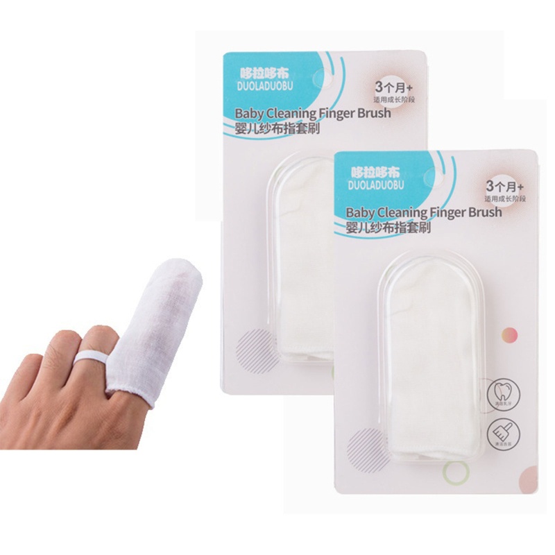 Bộ 6 Bàn Chải Gạc Làm Sạch Miệng Chăm Sóc Bé Sơ Sinh