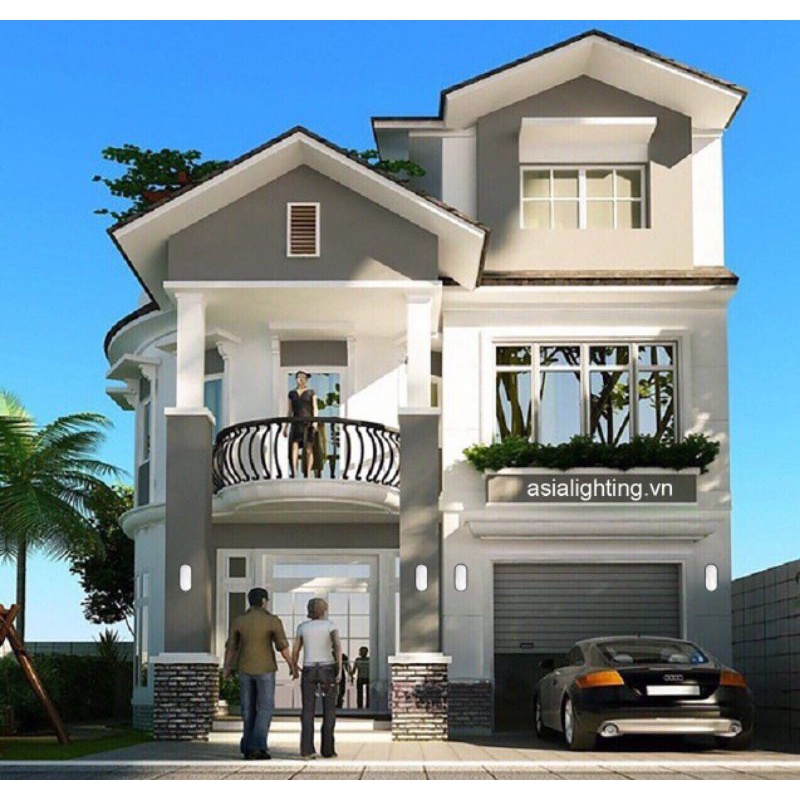 Đèn LED ốp nổi đa năng  vỏ trắng 20W ASIA