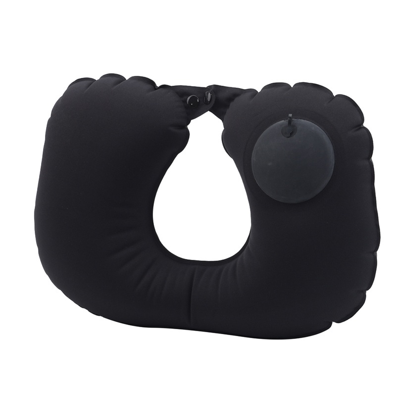 Portable Inflatable U Shaped Travel Pillow Functional Neck Car Head Rest Air Cushion for Travel Office Nap Head Rest Air Cushion Neck Pillow