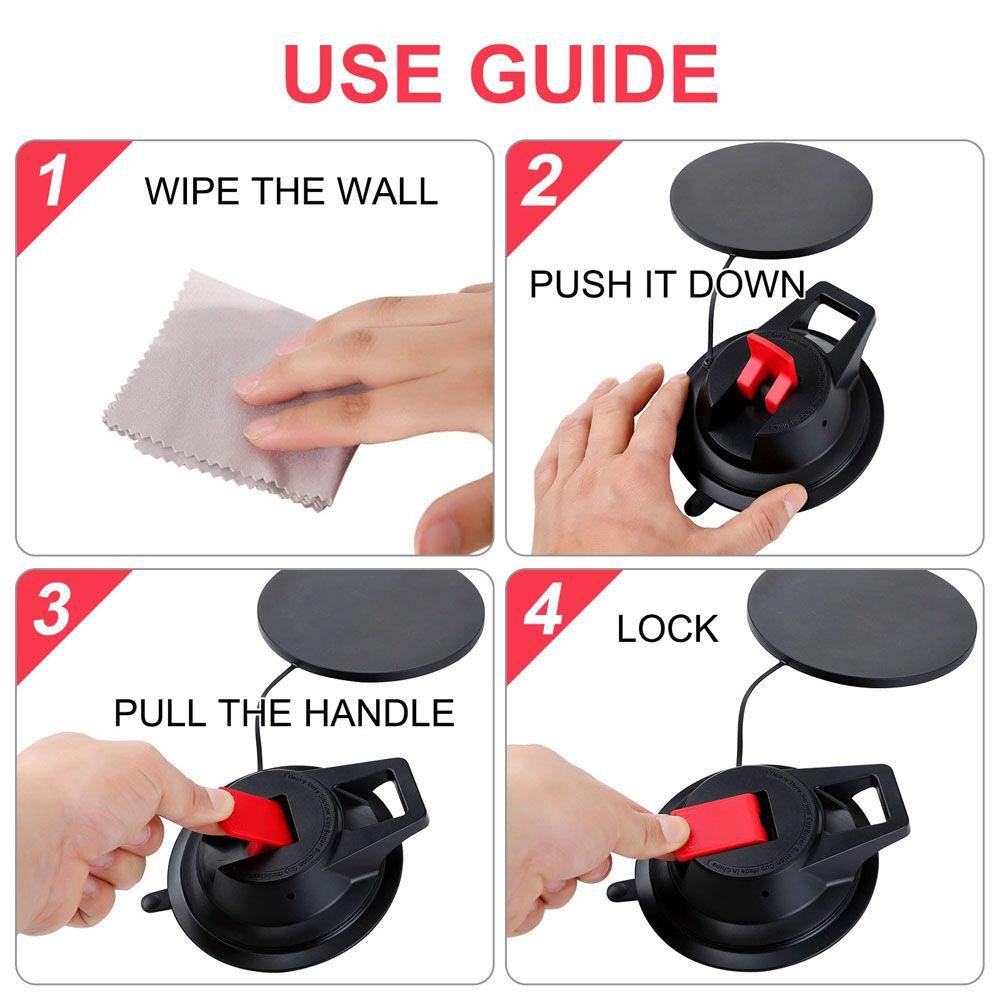 Móc Treo Lều Cắm Trại / Leo Núi / Xe Hơi Thiết Kế Cốc Hút Chân Không Siêu Bền Tiện Dụng