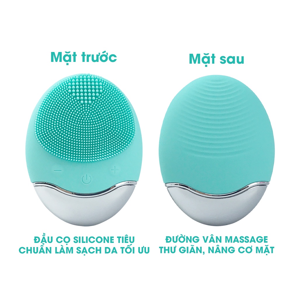 [BẢO HÀNH 1 ĐỔI 1] Máy rửa mặt mini Maseki Lite , Công nghệ rung sóng âm Nhật Bản massage trị mụn