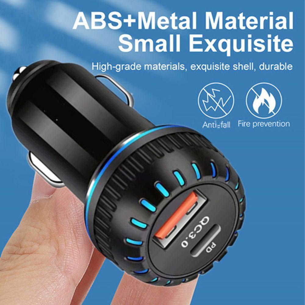 Bộ 2 Ổ Cắm Sạc Nhanh PD USB 3.1A 30W Cho Xe Hơi