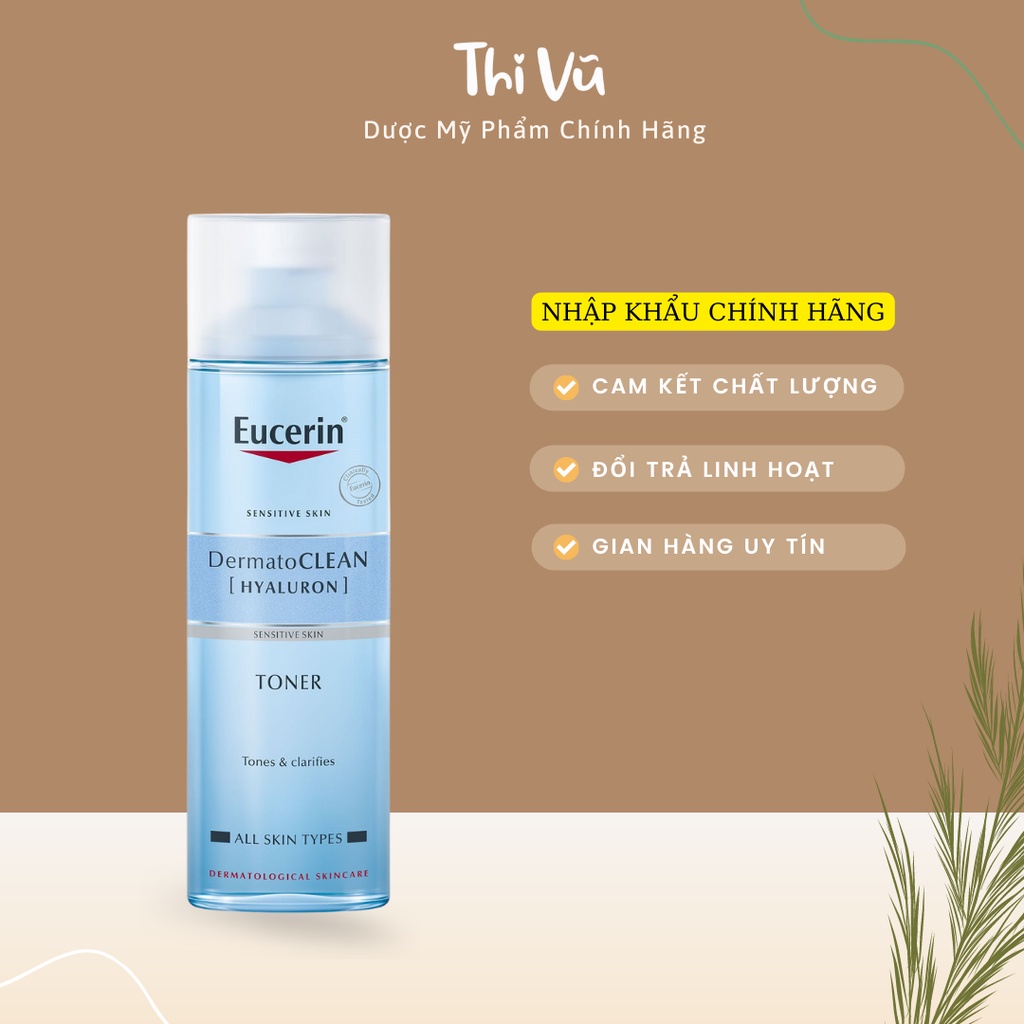 Nước cân bằng cho da nhạy cảm Eucerin Dermato Clean Toner 200ml - Thi Vũ