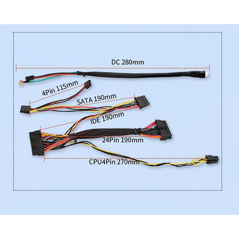 Công Tắc Nguồn Dc 24pin Atx Psu 12v 120w Pico Psu Atx Dc Sang Car Atx Dành Cho Máy Tính