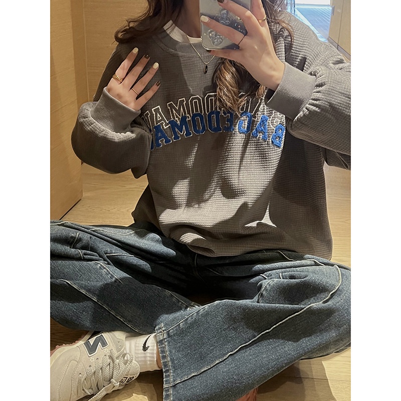 Áo Sweater nỉ nữ Cao cấp Hàn Quốc Áo Sweater nữ In hình Thu Đông Ulzzang Thời trang | BigBuy360 - bigbuy360.vn