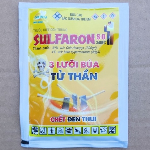 Thuốc diệt côn trùng  SULFARON Số 1 340EC 3 lưỡi búa tử thần