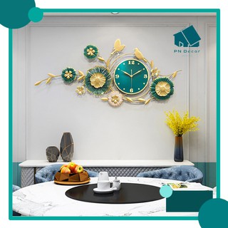 Đồng hồ treo tường, đồng hồ trang trí decor đôi chim uyên ương mã a15 pn decor