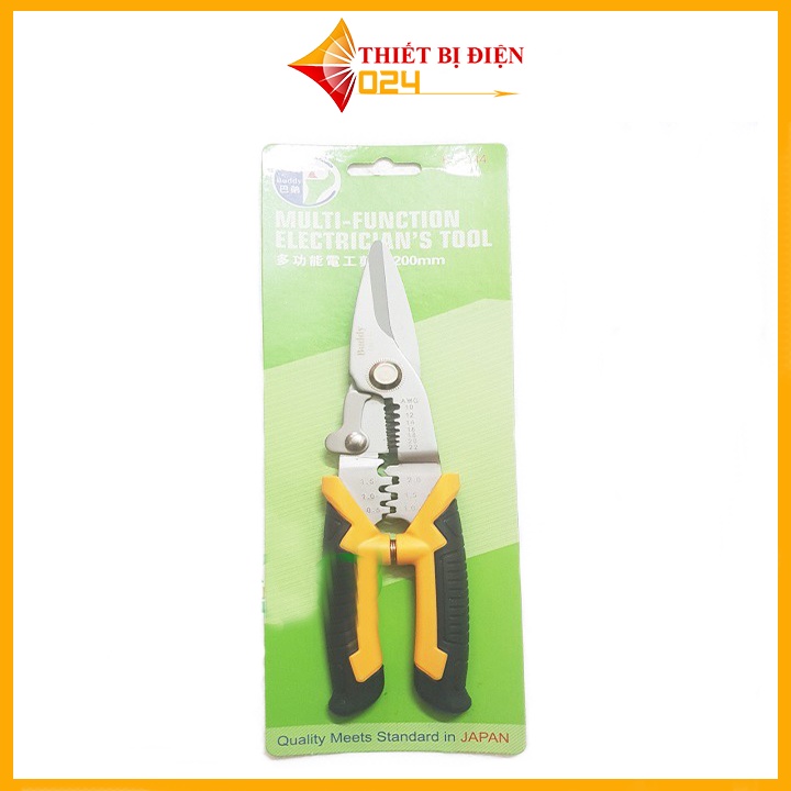 Kìm Đa Năng 3 Trong 1 Cắt - Tuốt - Bấm Cos Made In JAPAN (BA0144)