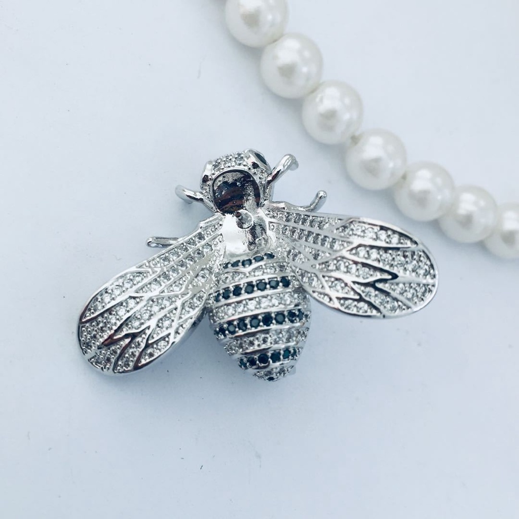 [K7DC] Phụ kiện trang sức (DIY) - Khóa chốt chặn tạo kiểu đầu chuỗi chưa gắn ngọc chị ong nạm đá lấp lánh