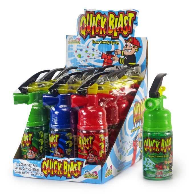 Kẹo xịt chua cứu hỏa Kidsmania Quick Blast 58gr (Màu ngẫu nhiên)