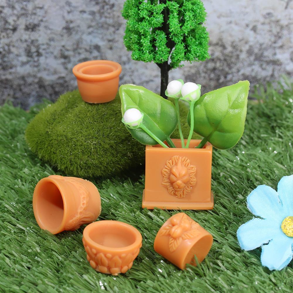LANSEL Set 7 Đồ trang trí Chậu Hoa Mini Trang Trí Sân Vườn