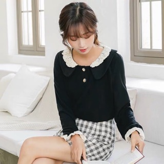 Áo len cổ bèo ulzzang