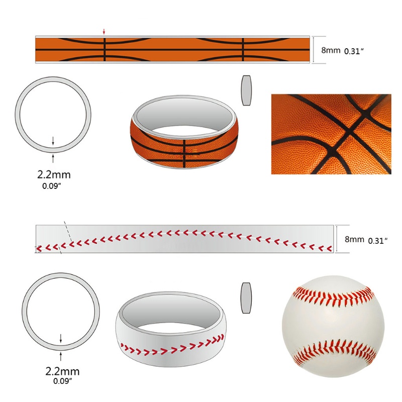Nerv Nhẫn Xoay Bằng Thép Không Gỉ 4 Phong Cách Chơi Bóng Rổ Bóng Chuyền Bóng Bầu Dục Chống Lo Lắng Cho Nam Và Nữ