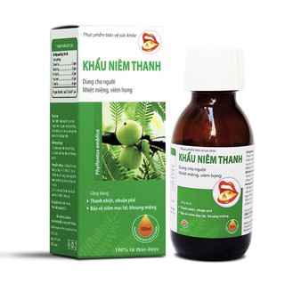[CHÍNH HÃNG] SIRO KHẨU NIÊM THANH - HỖ TRỢ TRỊ NHIỆT MIỆNG VIÊM HỌNG HIỆU QUẢ