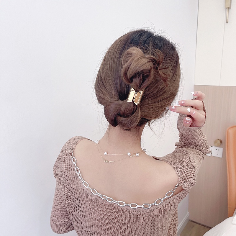 Kẹp tóc nhỏ bằng kim loại thời trang Hàn Quốc Xinh xắn cho nữ