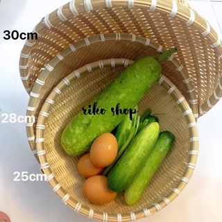 Rỗ rá đan tre truyền thống siêu bền trang trí ảnh thật 100%