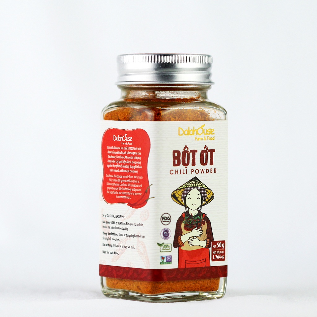 Bột ớt hữu cơ Dalahouse 50g