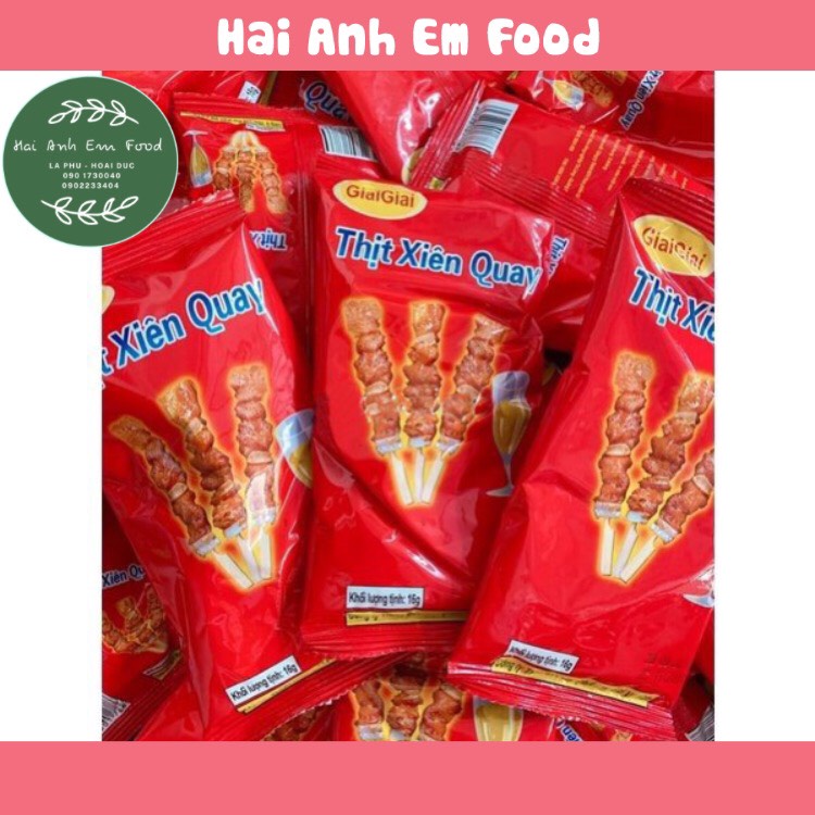 Gói snack thịt xiên quay Giai Giai