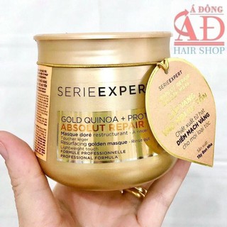 DẦU Ủ NHŨ VÀNG PHỤC HỒI TÓC HƯ TỔN L'ORÉAL SERIE EXPERT GOLD QUINOA + PROTEIN ABSOLUT REPAIR GOLDEN MASQUE 250ML