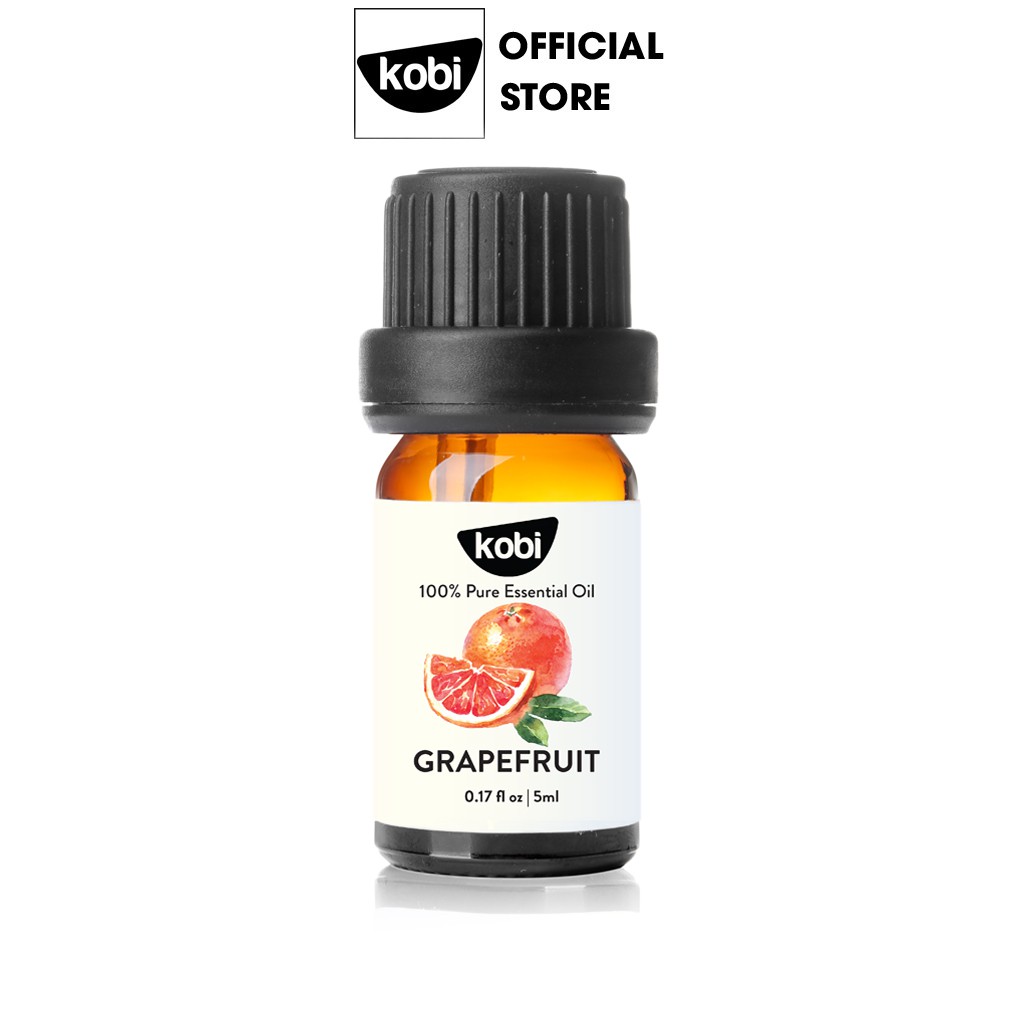 Tinh dầu Bưởi Hồng Kobi Grapefruit essential oil giúp thơm phòng, kích thích mọc tóc hiệu quả - 5ml
