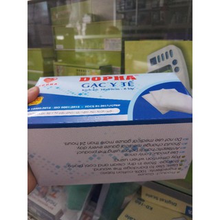 Gạc y tế DOPHA 100 miếng (10×10cm-8 lớp)