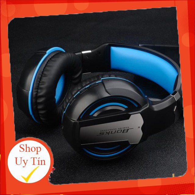 Tai nghe gaming chụp tai Bonks G1 chuyên phòng game ,jack 3.5 ,cổng usb kết nối có đèn led . Liên hệ mua hàng 084.209.19