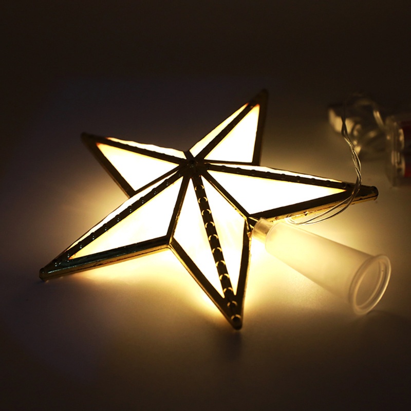 Đèn LED 3D Hình Ngôi Sao Nhựa Dùng Trang Trí Cây Thông Giáng Sinh