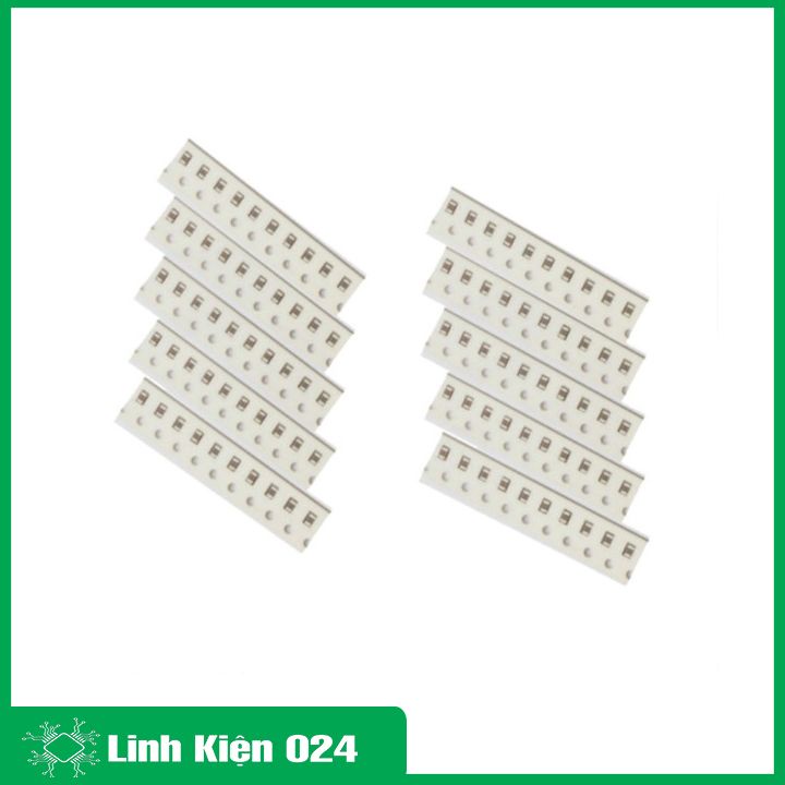 Tụ dán 0805 điện áp 50V giá trị 22P / 33P / 104-100nF / 106-1nF (giá/1 chiếc)