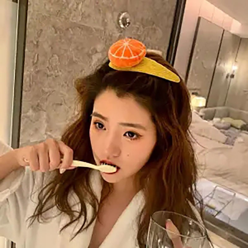 Kẹp tóc hình khủng long trái cây hoạt hình xinh xắn cho nữ