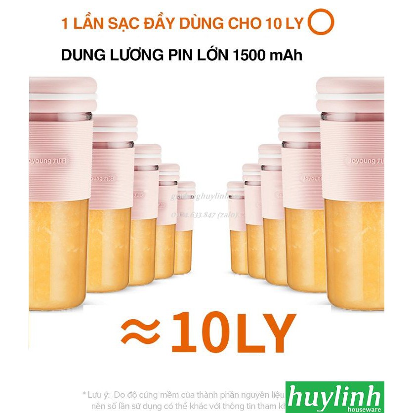 [Mã ELHAMS5 giảm 6% đơn 300K] Máy xay sinh tố cầm tay dùng pin Joyoung L3-C86 - 1500mAh