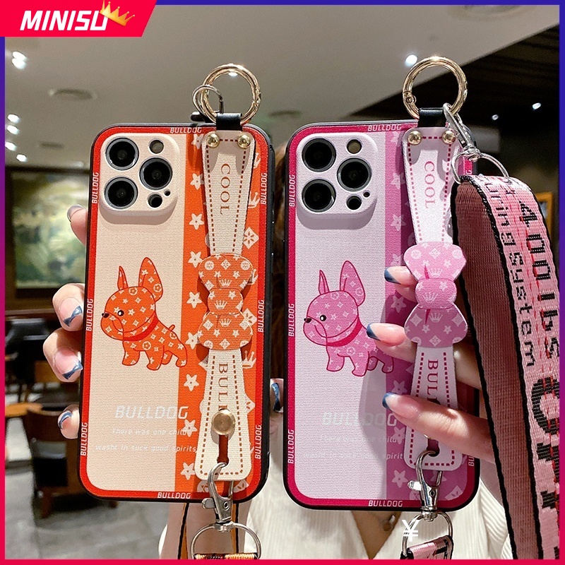 Ốp Điện Thoại Mềm Họa Tiết Hoa Vintage Có Dây Đeo Cho iPhone 13 13Pro Max