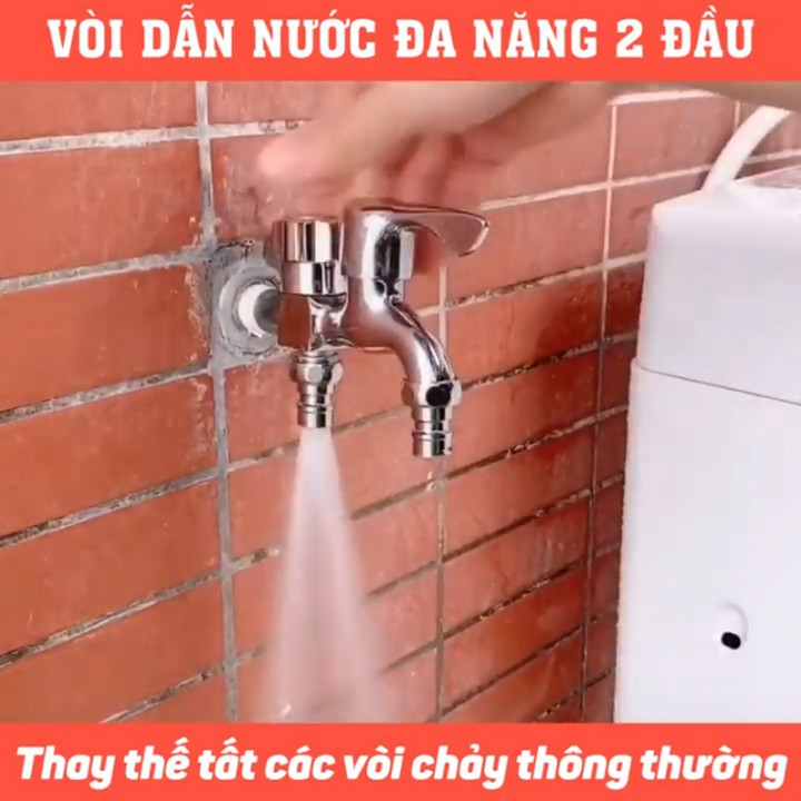 VÒI DẪN NƯỚC ĐA NĂNG 2 ĐẦU - Home and Garden