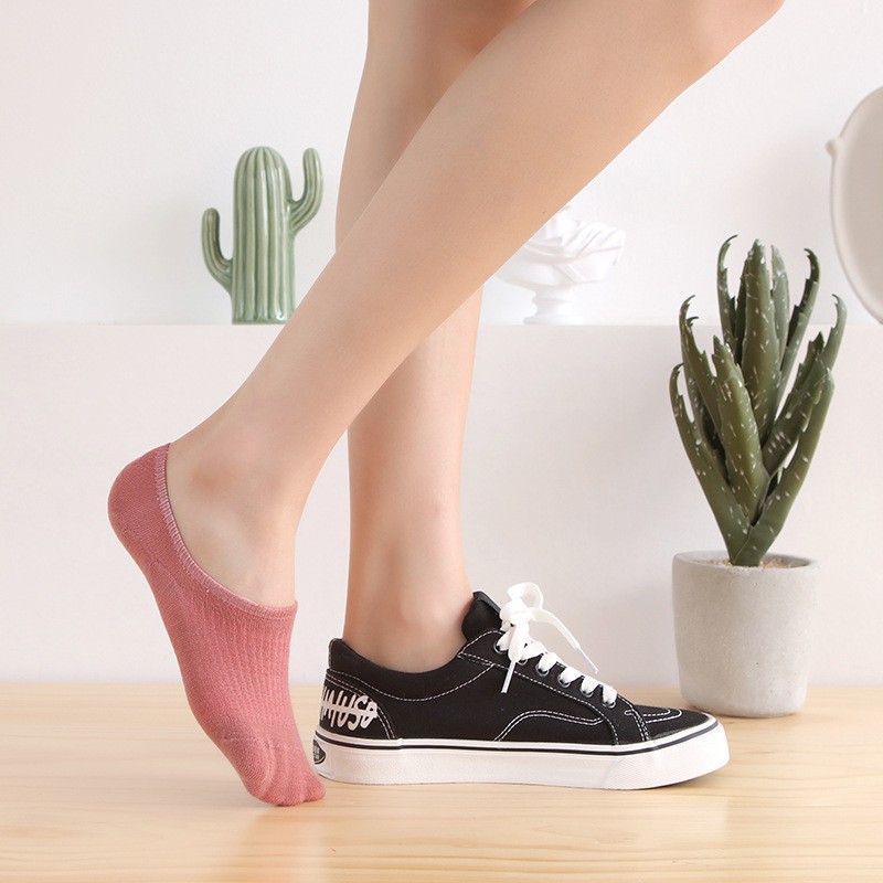 Tất vớ nam nữ cổ ngắn SÉT 10 ĐÔI chất liệu cotton khửi mùi chống hôi chân cao cấp YUDA tất nữ hàn quốc