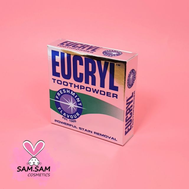 Bột Đánh Răng Tẩy Trắng Eucryl Toothpowder Anh 50g