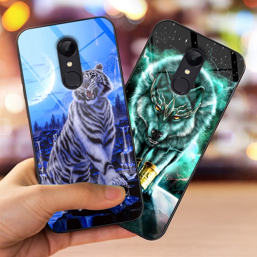 Ốp lưng kính CƯỜNG LỰC điện thoại XIAOMI REDMI NOTE 4/4X - REDMI 5 PLUS phong cách trẻ trung  - Doremon Case