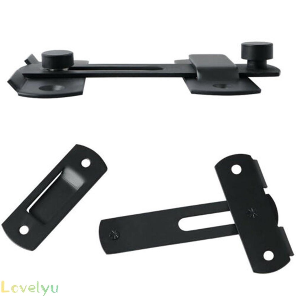 【LOVELYU】Matte Black Stainless Steel Gate Latches Flip Latch Safety Door Bolt Latch Lock Quality Assurance Buy with confidence【Good Quality】
