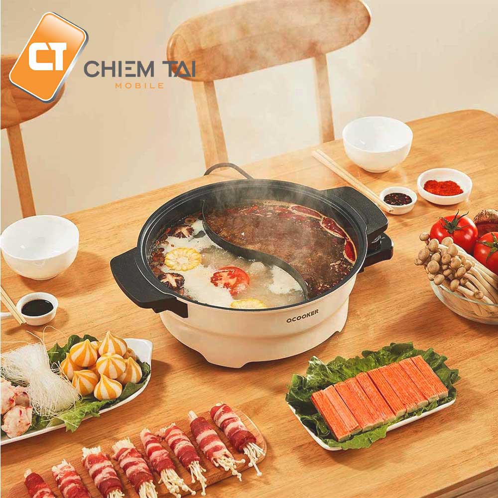 Nồi lẩu điện 2 ngăn oCooker CRHG03 4L