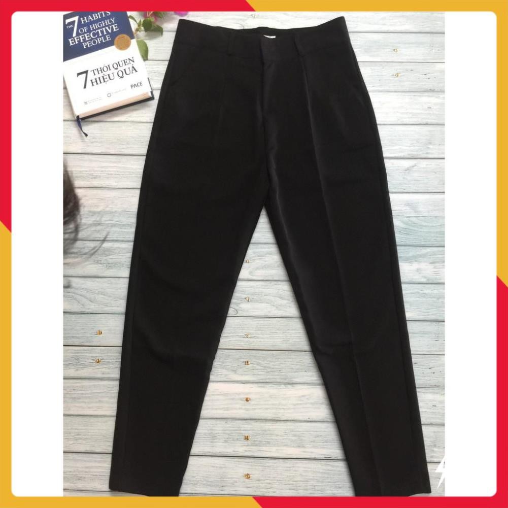 Quần tây nữ công sở form dáng đẹp [HÀNG VNXK] - Quần âu công sở thiết kế khóa giữa vải tuyết mưa xịn, mịn | BigBuy360 - bigbuy360.vn