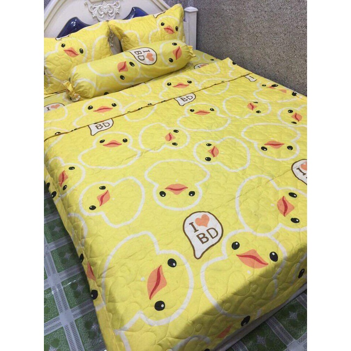 Bộ Ga gối 1mx2m1 ga 2 vỏ gốiCotton Poly,có chọn mẫu,mẫu con vịt