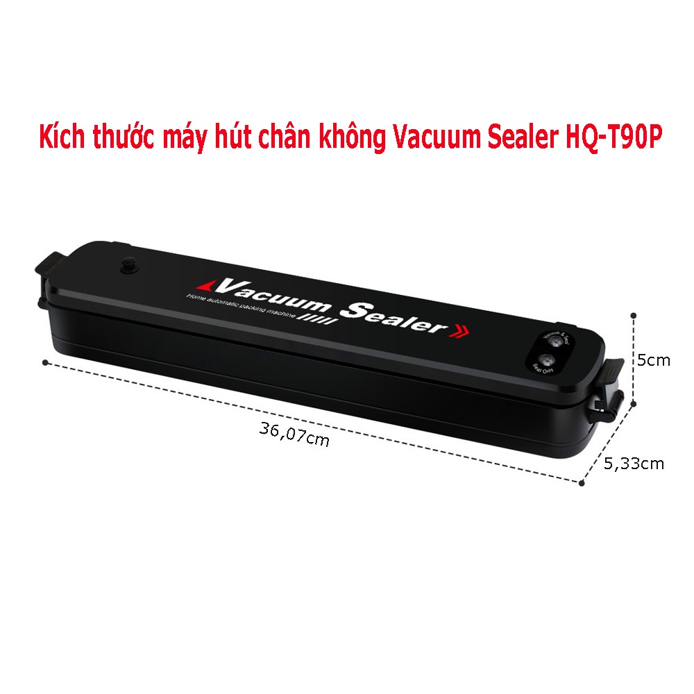 [Hàng Sẵn Kho]Máy Hút Chân Không kèm hàn miệng túi Vacuum Sealer chính hãng cao cấp (tặng kèm 10 túi)