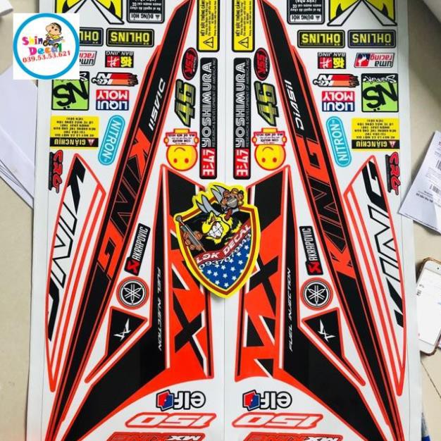 Tem rời ex 150 mx king 3 lớp chống nước ko bay màu