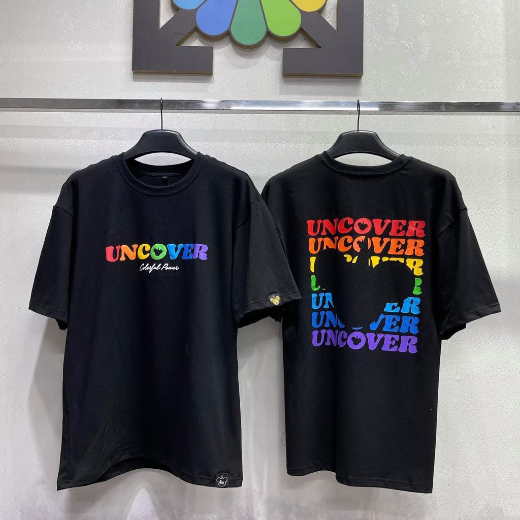 Áo Thun Tay Lỡ Nam Nữ UNCOVER BEAR COLORFUL Màu Trắng Màu Đen Unisex Form Rộng - Zadola fashion