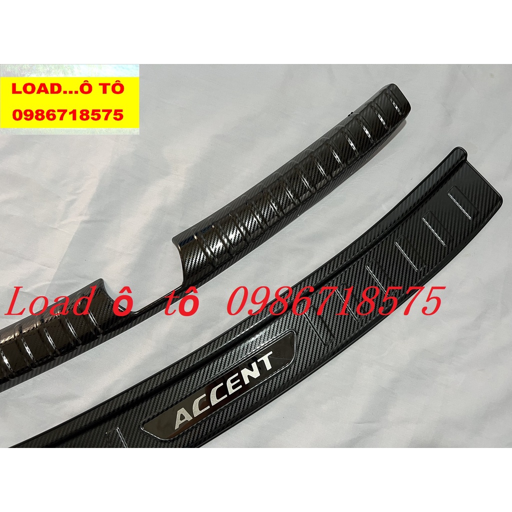 Bộ Chống Trầy Cốp Trong, Ngoài Xe Huydai Accent 2023-2018 Vân Carbon Cao Cấp