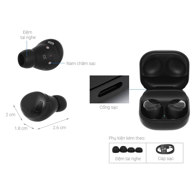 Tai Nghe Blutooth Samsung Galaxy Buds Pro Kiểu Dáng Độc Đáo - BẢO HÀNH ĐỔI MỚI