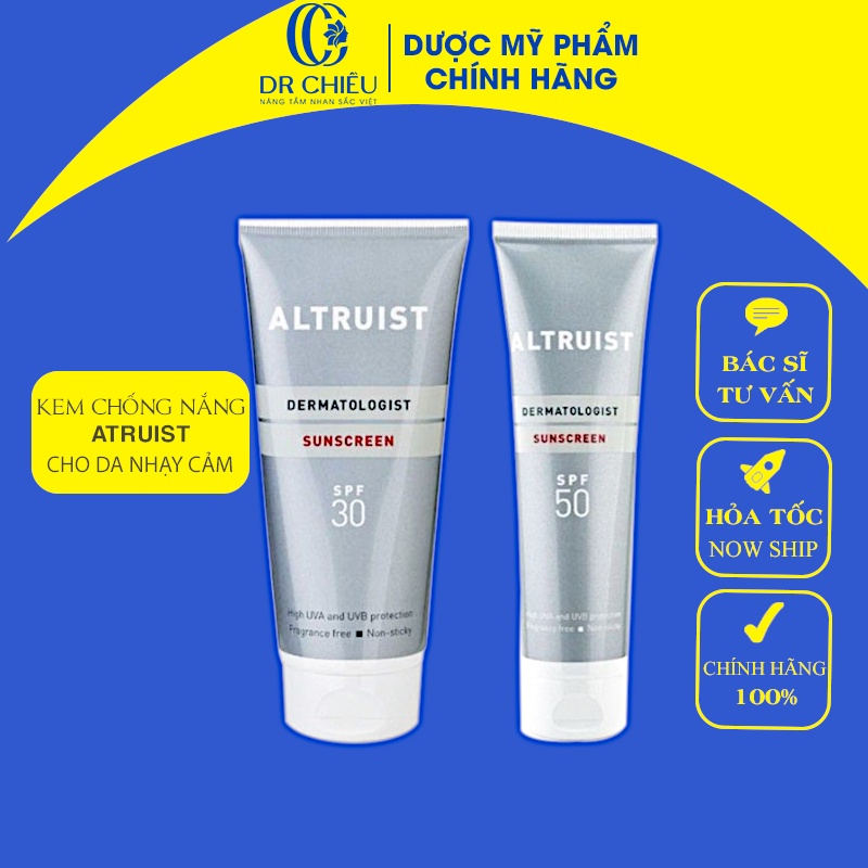 Kem chống nắng Altruist Dermatologist Suncreen - Kem chống nắng cho da nhạy cảm SPF30 / SPF50