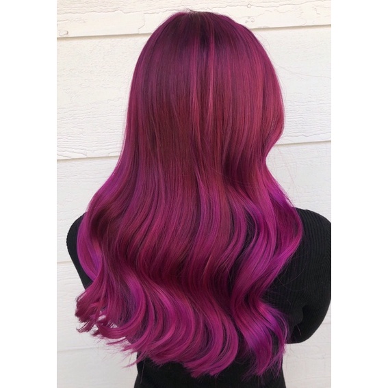 Tuýp Kem Thuốc Nhuộm Tóc Màu Tím Đỏ Rượu Vang Light Violet Red Hair Dye Coloring Cream