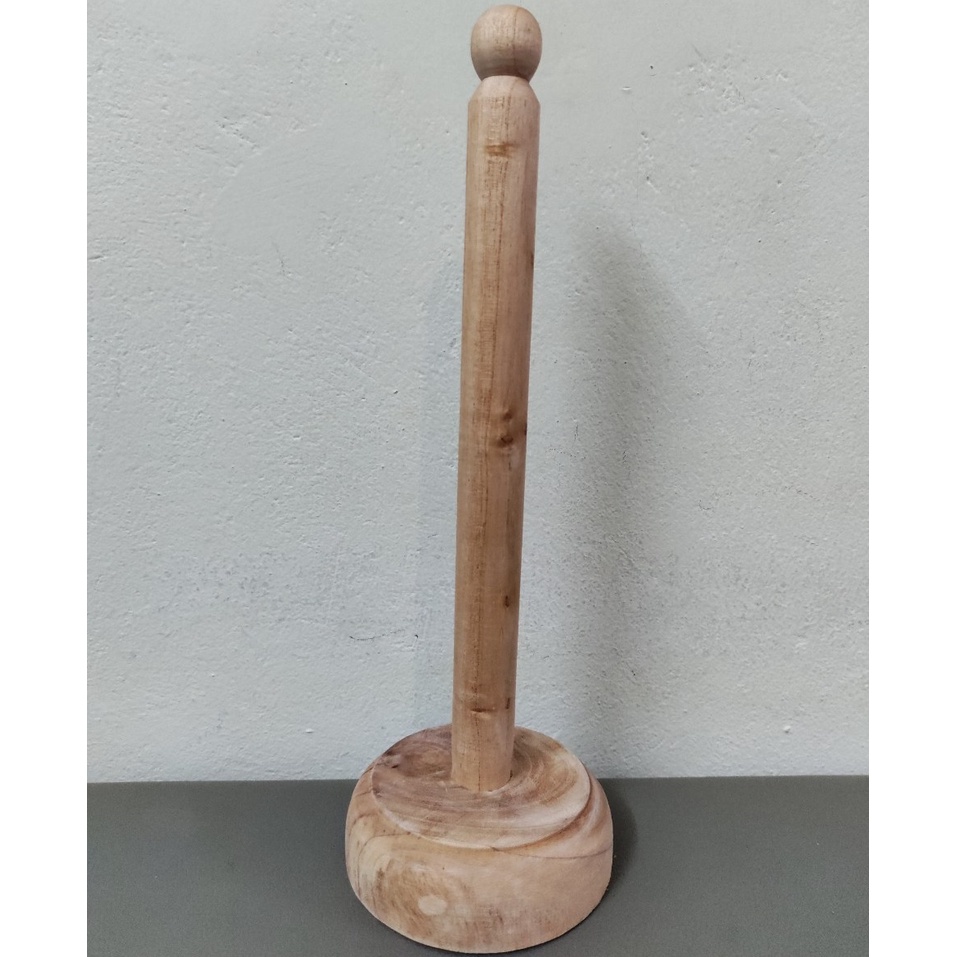 Cọc gỗ cắm giấy lau bếp, cắm cuộn khăn lau đa năng chắc chắn vững chãi hàng loại 1